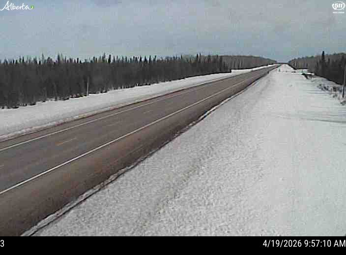 Hwy 88: 24km North of Red Earth Creek  — East side of HWY
