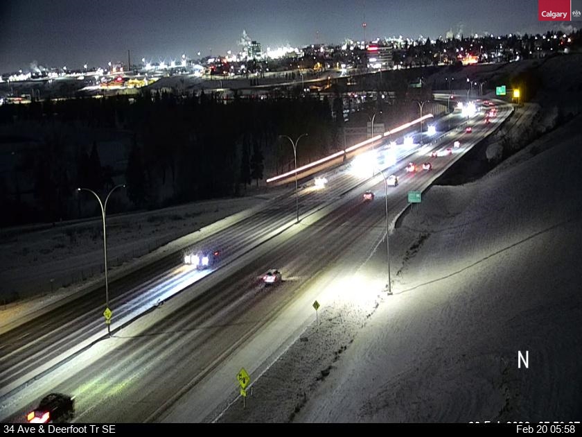Traffic Cam 34 Avenue / Deerfoot Trail SE