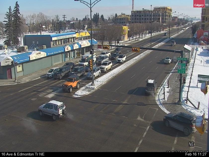 Traffic Cam 16 Avenue / Edmonton Trail NE