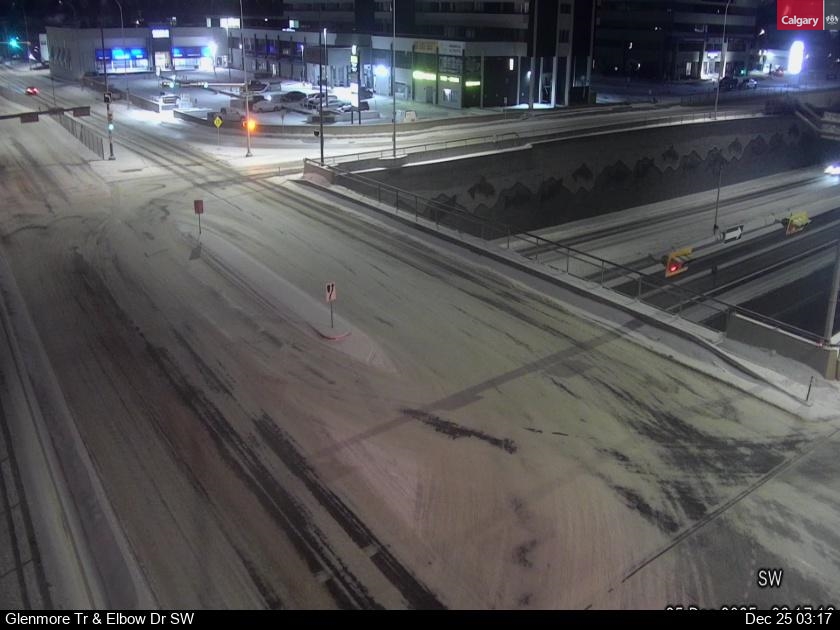 Glenmore Trail / Elbow Drive SW (East) Traffic Cam