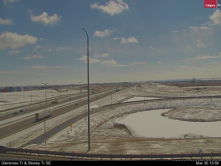 Traffic Cam Glenmore Trail and Stoney Trail SE